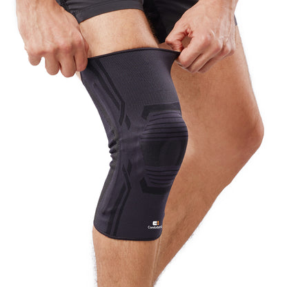 Stabilized Elastic Knee Support with Patellar Pad