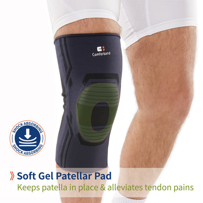Stabilized Elastic Knee Support with Patellar Pad