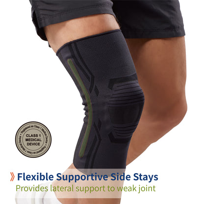 Stabilized Elastic Knee Support with Patellar Pad