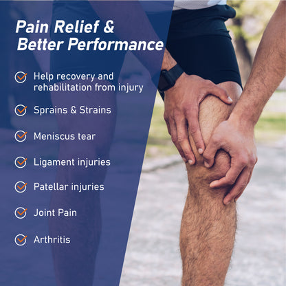 Stabilized Elastic Knee Support with Patellar Pad