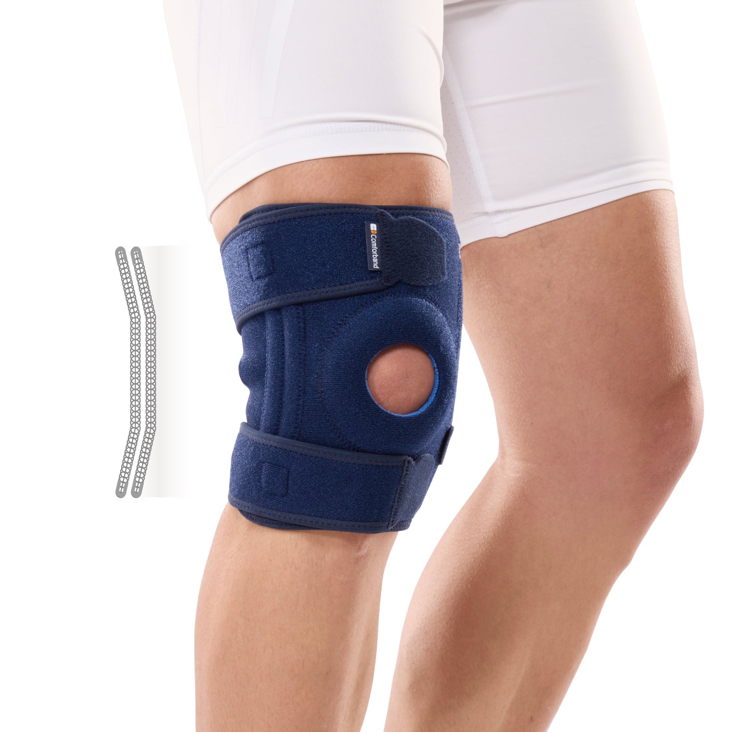 Adjustable Knee Brace with Side Stabilizers