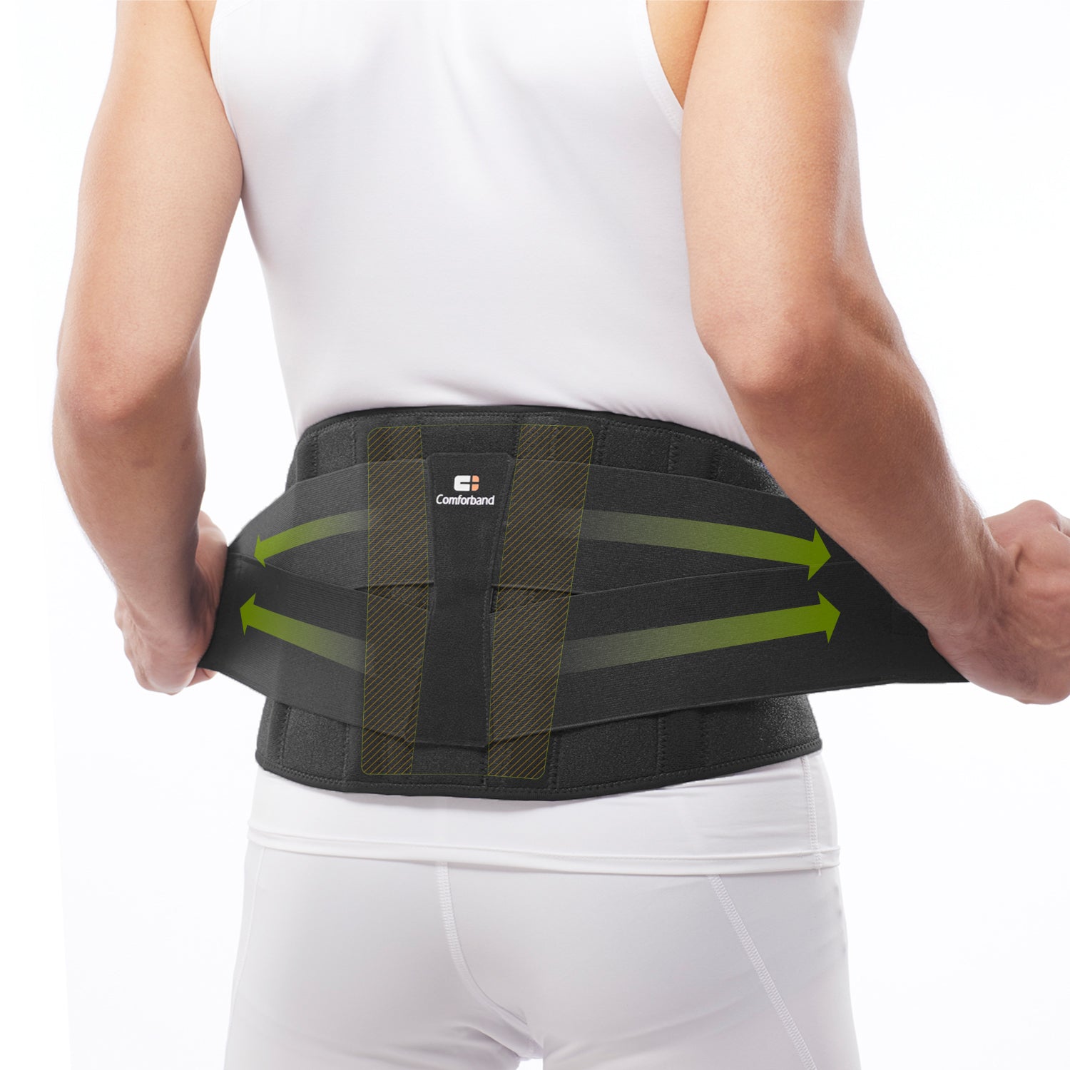 Adjustable Back Brace with Power Straps