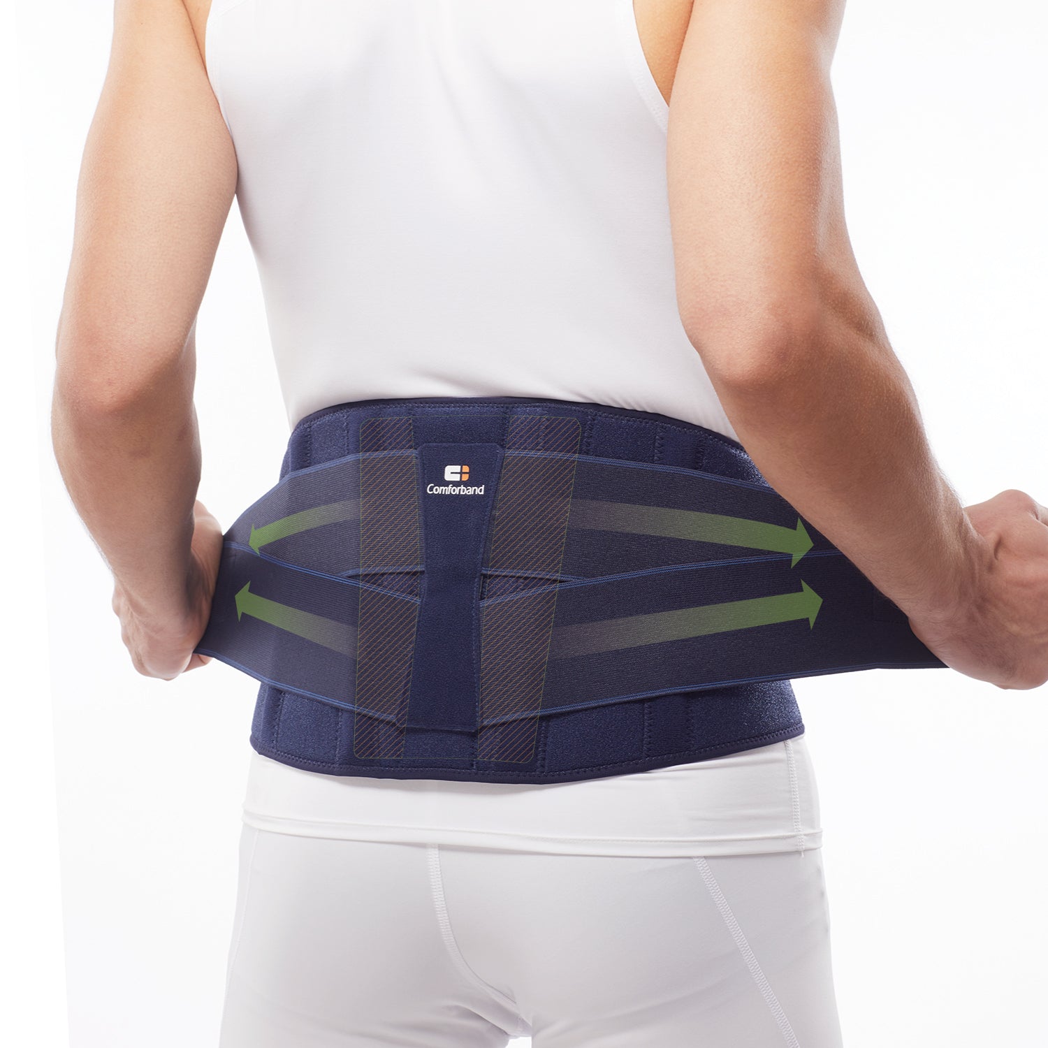 Adjustable Back Brace with Power Straps